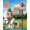 Bird Feeder Pole Squirrel Proof, 92 Inch Heavy Duty Bird