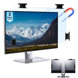 [2 Pack] Magnetic Hanging 27 Inch Computer Anti Blue Light Screen Protector for 16:9 Aspect Ratio Widescreen Monitor, Eye Protection Anti-Glare Light Screen Protector, Removable 27in Protective Film