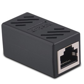 Xolixorium RJ45 Coupler Extender Shielded 8P8C Ethernet Connector, Cat7 Inline LAN Adapter with Gold-Plated Contacts for High-Speed Network Extension (1-Pack)