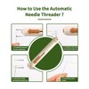 PODOEIL Needle Threader, 3 in 1 Needle Threader, Seam Separating
