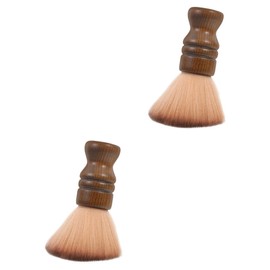 FOMIYES 2pcs Hair Duster Nylon Hair Brush Hair Styling Brush Make up Brush Face Duster Brush Cosmetic Brush Facial Cleaning Brush Wooden Handle Brush Bamboo Child Soft Brush Cleansing