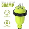 AOWEITOUR NEMA L5-30P to 5-15R Dogbone Power Adapter Cord, 30