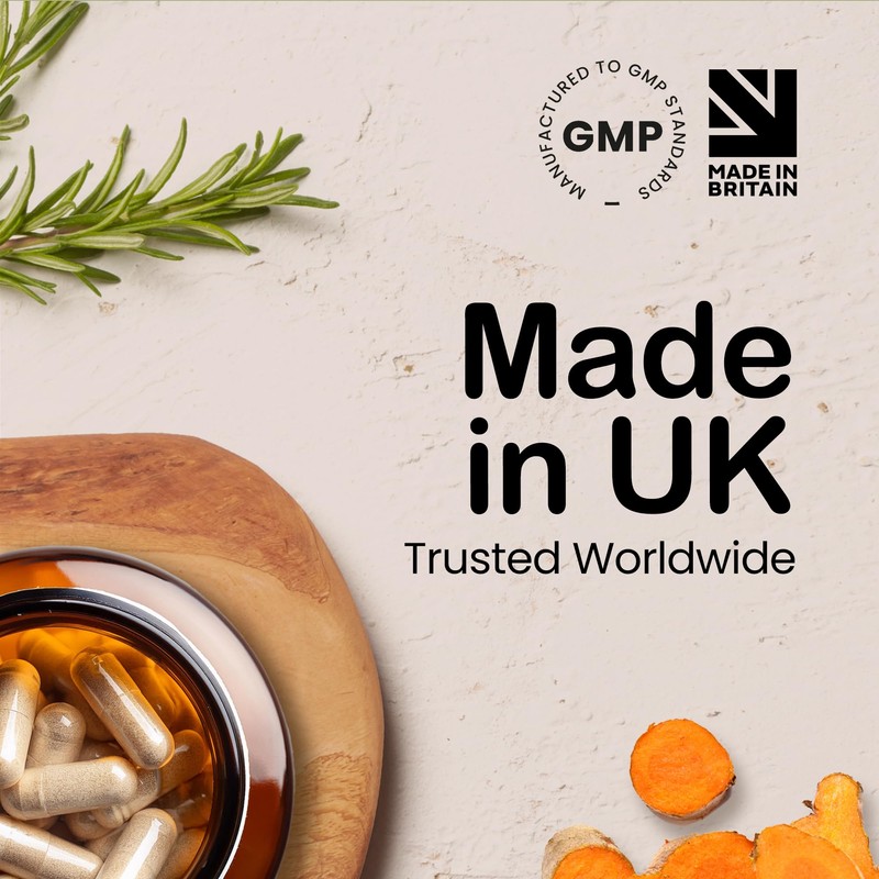 Turmeric and Black Pepper Capsules | 1440mg Dose | 120