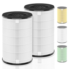 AP-T45 AP-T40FL Replacement Filter Compatible with 1461901 HoMedics Air Purifier Filter Replacement for AP-T45 TotalClean 5 in 1 Model AP-T40 AP-T40WT AP-T40WTAR AP-T45WT H13 True HEPA, 2-Pack