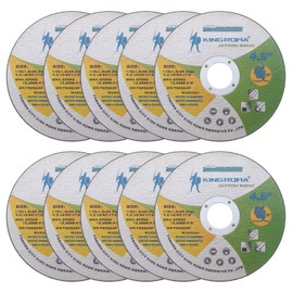 HARFINGTON 10pcs Cut Off Wheels 4-1/2" x 1/20" x 7/8" Ultra Thin Cut-Off Wheels Angle Grinder Cutting Discs General Metal Cutting Disc for Stainless Steel Cast Iron Copper, Green