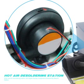 Hot Air Rework Station, 850D Soldering Iron Station LED Digital Display Soldering Stations Induction Switch for Shrinkage, Drying, Paint Removal,etc(American plug AC110V, British