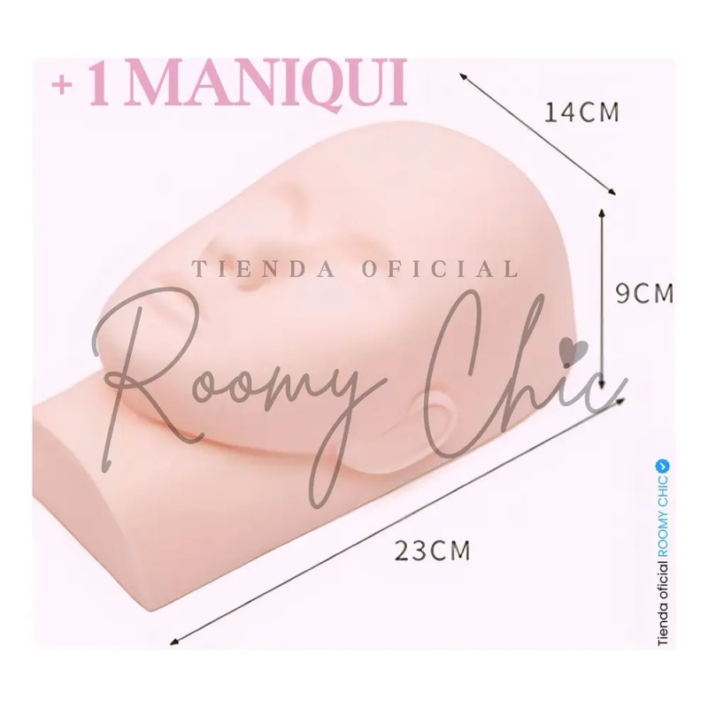 Maniquí Cabeza +pestañas Práctica,extensiones Pestañas