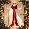 Arcos Rojos Para Árbol De Navidad, Topper Árbol Navidad