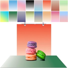 8PCS 16Patterns Product Photography Backdrops: Flat Lay Seamless 34x23in Gradient Paper Props - Tabletop Photo Backdrop Shoot for Jewelry Cosmetics Food