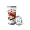 Naughty Santa Roasting Nuts Food Pun Xmas Party Stainless Steel