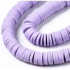 Handmade Polymer Clay Heishi Beads 6mm x 1mm – Lilac