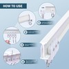 MaKefeile Ceiling Curtains Track System, Flexible & Bendable Curtain Tracks