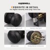 KNOBWELL 4 Pack Oil Rubbed Bronze Interior Door Knobs for