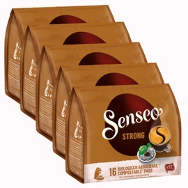 Senseo Strong / Dark Roast, Pack of 5, 5 x 16 Coffee Pods