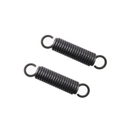 2 PCS Extension Spring - 12mm OD, 80mm Free Length Spring Steel Small Dual Hook Tension Spring