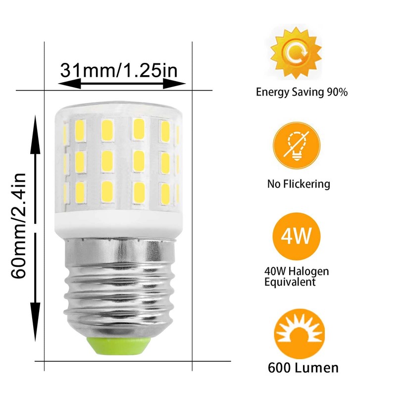 TRIJZHOU LED AC 100-265V 3.5W Replacement KEI D34L Refrigerator Light