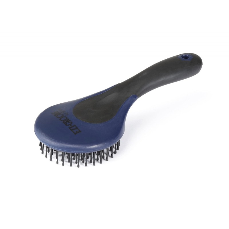 Shires 1366 Ezi-Groom Grip Mane & Tail Brush Bright Blue
