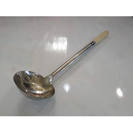 chefs tools commercial stainless steel soup spoon ladle for wok or pan 5 inch