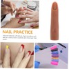 WOONEKY Acrylic Nails Practice Fake Fingers for Manicure Reusable Nail