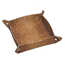 Funny Bigfoot Sasquatch Full Moon Leather Vanity Tray Desktop Storage Organizer, Decorative Catchall Perfume Tray, Bathroom Valet Tray,Nightstand Caddy Holder for Keys Phone Wallet Coin Jewelry, S