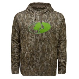 Mossy Oak Men's Camo Hunting Hoodies Performance Fleece Logo Hooded Sweatshirt, Bottomland Tree