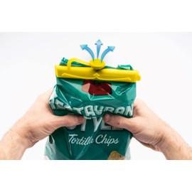 Jokari Air Removing Bag Clips 2 Pack. Keep Chips, Cereal Bread or Snacks Fresh and Crisp Longer. The Easy Way to Seal Bags and Remove Air to Keep Food Fresh and From Getting Stale or Losing Crunch
