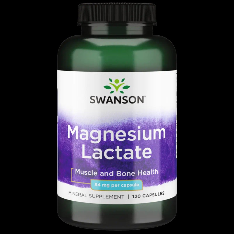 Swanson Magnesium Lactate - Mineral Supplement Promoting Muscle and Bone