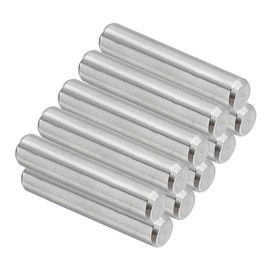 PATIKIL 304 Stainless Steel Dowel Pins 5 x 25 mm, 10 Pack Metal Dowel Pins Shelf Pegs Support Shelves Bunk Bed Fasten Elements Hardware for Furniture Fixing Component Position