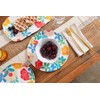 Abode Homewares Audrey Floral Melamine Salad Plate, Set of 6,