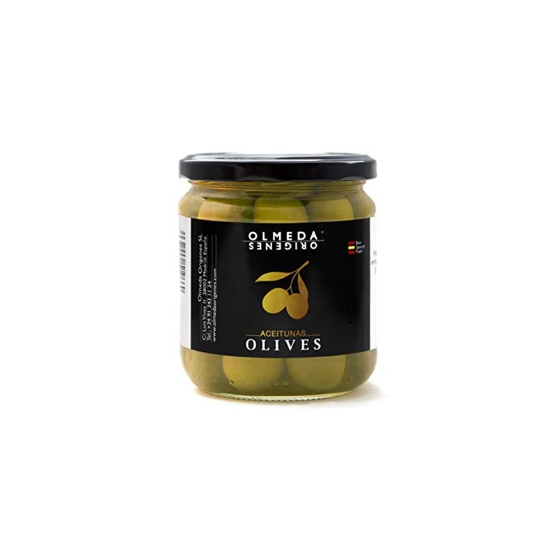 OLMEDA ORÍGENES - Unpitted Manzanilla Olive - 370 gr
