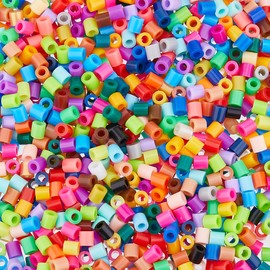 DICOSMETIC 2000Pcs Fuse Beads Bulk Plastic Iron Beads Set DIY Melting Bead Multicolor 5mm Perles Bead for Christmas Birthday Holiday New Year Gift