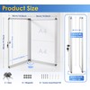 SWANCROWN Enclosed Bulletin Board Dry Erase Noticeboard Lockable Display Boards