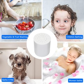 20 Stage Replacement Cartridge for Shower Filter, Shower Head Filter Refill for Hard Water, Universal Shower Water Softener Remove Chlorine Fluoride Heavy Metals