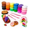RIVERSOFY Foamy Moldeable 72 Piezas Diferentes Colores, Plastilina