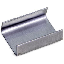 IDL Packaging Open (Snap-On) Seals for 5/8" Strap Width Steel Strapping (Pack of 1000) - Superior Holding Power - Sturdy Metal Clips for Securing Heavy Packaging and Pallet Banding