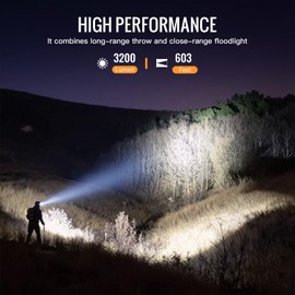 Sofirn HS43 Headlamp with Red Light, 3200 Lumen Rechargeable LED Headlamp Waterproof With Magnetic Base for Adults, Perfect for Camping, Hiking, Hunting, Long Battery Life, Adjustable Rotary Switch