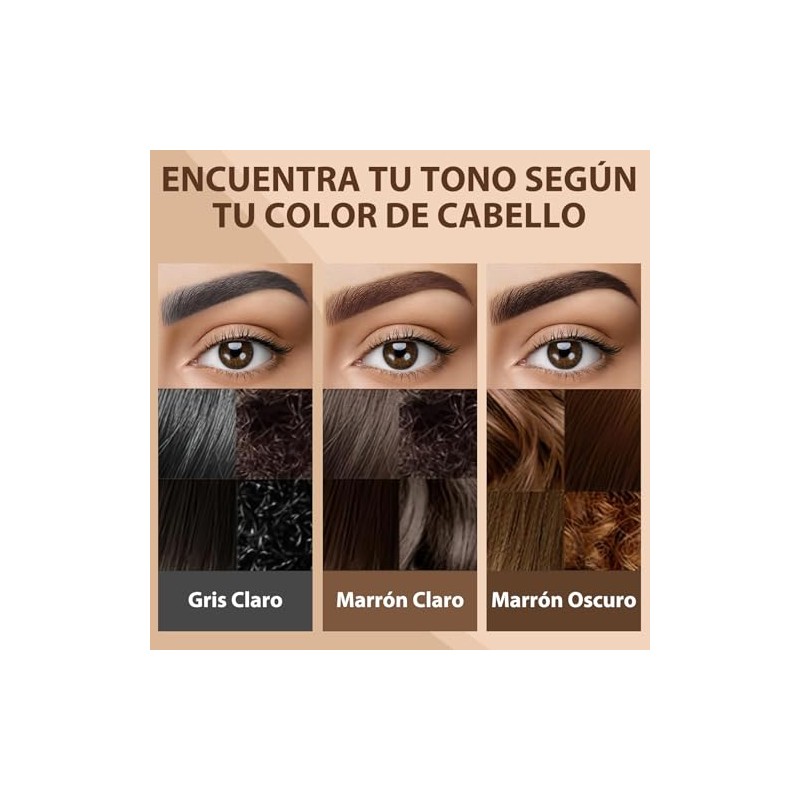 FUWEN Gel para Cejas, Kit de Tinte para Cejas Marrones,