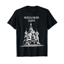 Elusive Heart Moscow Never Sleeps Silhouette Russia T-Shirt T-Shirt