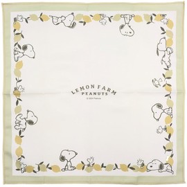 Kamio Japan 207707 Snoopy Lunch Cloth, Lemon Farm Lunch Box Wrap, Lunch Cloth, Lunch
