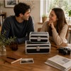 Large Size Lockable Cash Box, Alum Alloy, 1-Row Tray, for