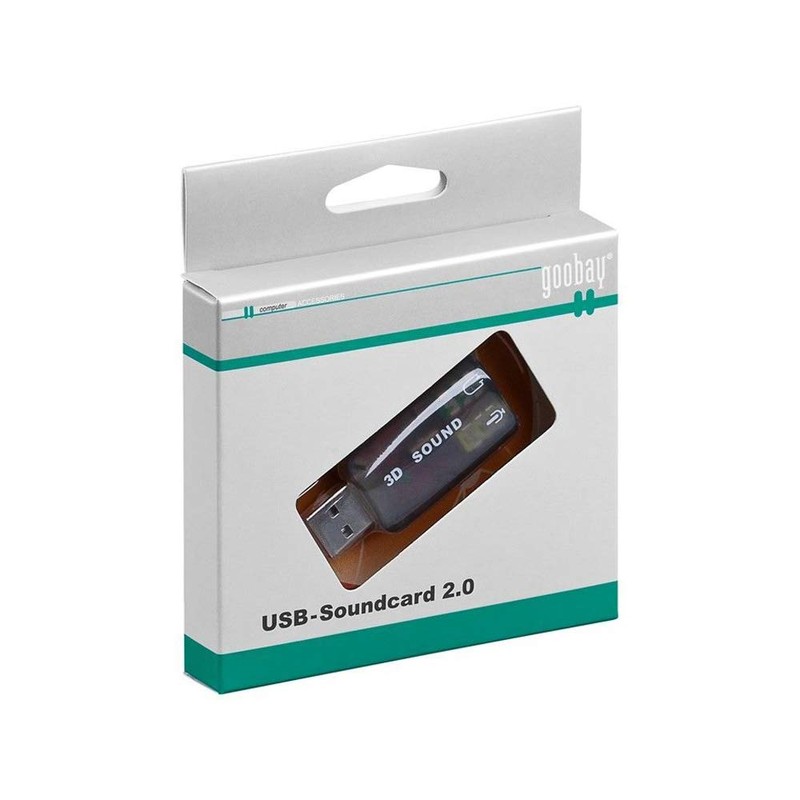 Wentronic USB A Plug to 2x 3.5 mm Stereo Jack