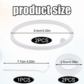 4pcs Lid Gasket Replacement for Blender Bottle Strada Flip Shaker Cup Water Bottle Parts Accessories with Hook, Silicone Seal Ring for Blenderbottle Strada Flip Shaker 24 oz 28 oz