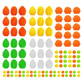 51pcs Floats Pompano Rigs Surf Fishing Rig Floats Cylindrical, Spin, Trout, bass, Salmon Fishing rigs with Tackle Box