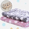 Guangyu Pack of 3 Small Animal Plush Bed, Fluffy Fleece,