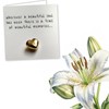 Beautiful Gold Heart Sympathy/Condolences Card - Special Card For Your