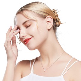 ALoveSoul Mother in Law Gifts - Sterling Silver Single Pearl Necklace for Mom, Mothers Day, Birthday