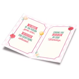 Prime Greetings Granddaughter Birthday Card, Made in America, Thick Card Stock with Premium Envelope Packaged in a Reusable Presentation Mailer, Eco-Friendly, 5in x 7.75in