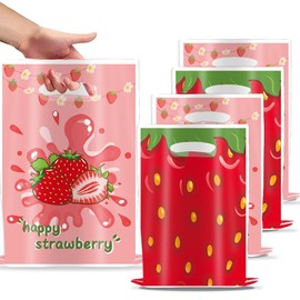 Egami 30Packs Strawberry Cute Party Bags candy bags Strawberry birthday party supplies children's candy bags children's party supplies Strawberry theme birthday party Decoration