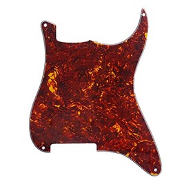 Guitar Anatomy Stratocaster Blank Pickguard - Custom Screw and Pickup Layout DIY USA MEX - Red Tortoise