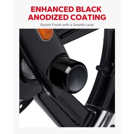 Amazicha Black Front Axle Nut Cover Caps CNC Machined Compatible with Harley Touring Road King Electra Street Glide Softail Dyna Iron 883 XL 2002-2024